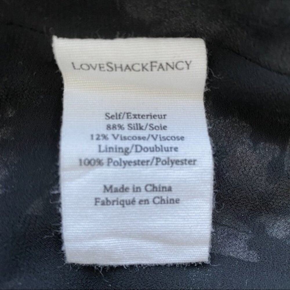 LoveShackFancy Kaia Silk Floral Mini Dress Size XS - Picture 8 of 13